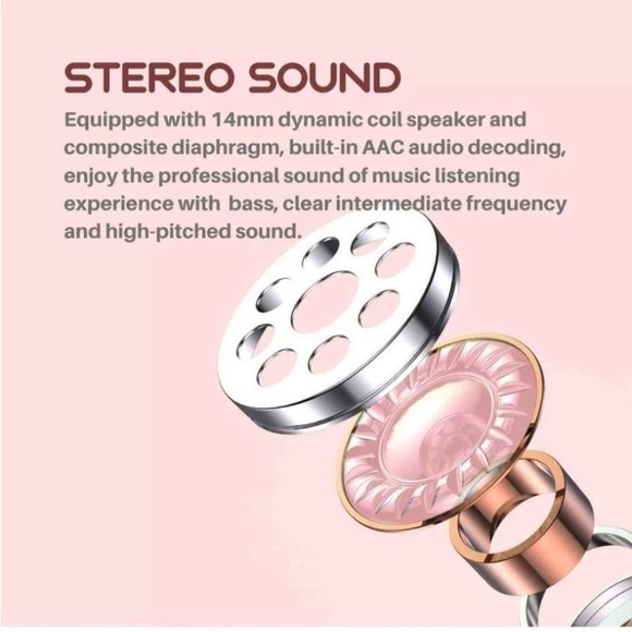 Wireless Earbuds, IPX5 Waterproof Bluetooth Earbuds Stereo Earphone, Bluetooth - Picture 3 of 6